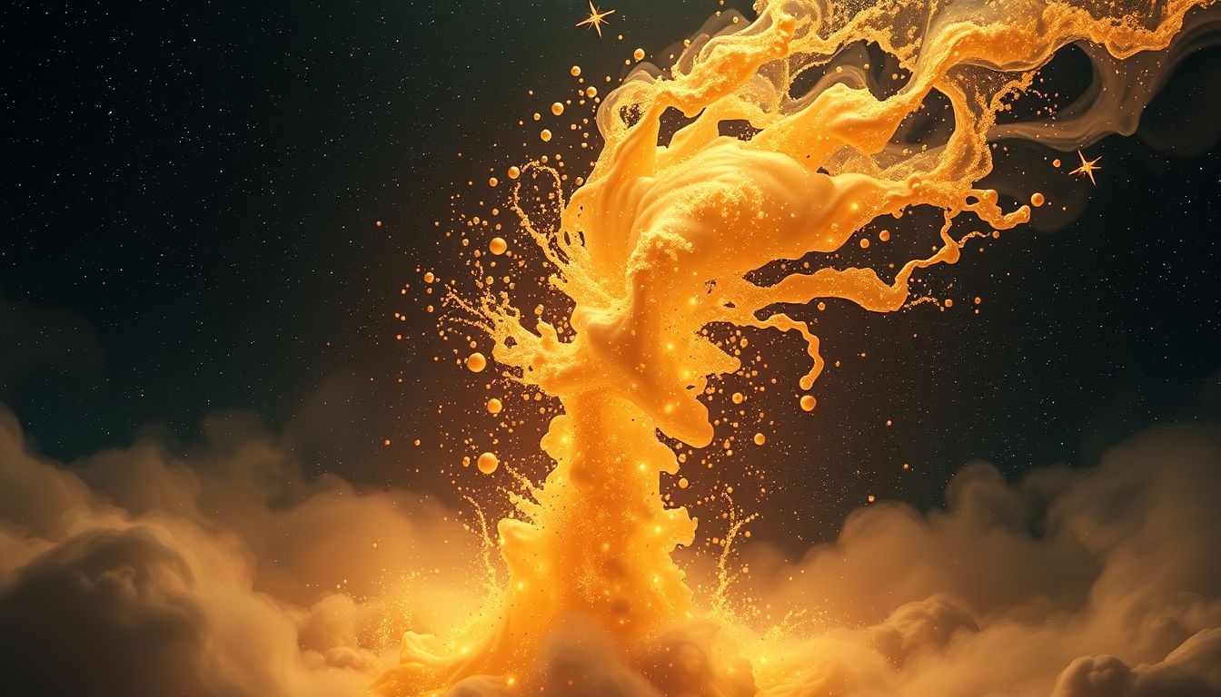 Le ruissellement soudain symbolise un bouleversement émotionnel imprévu.