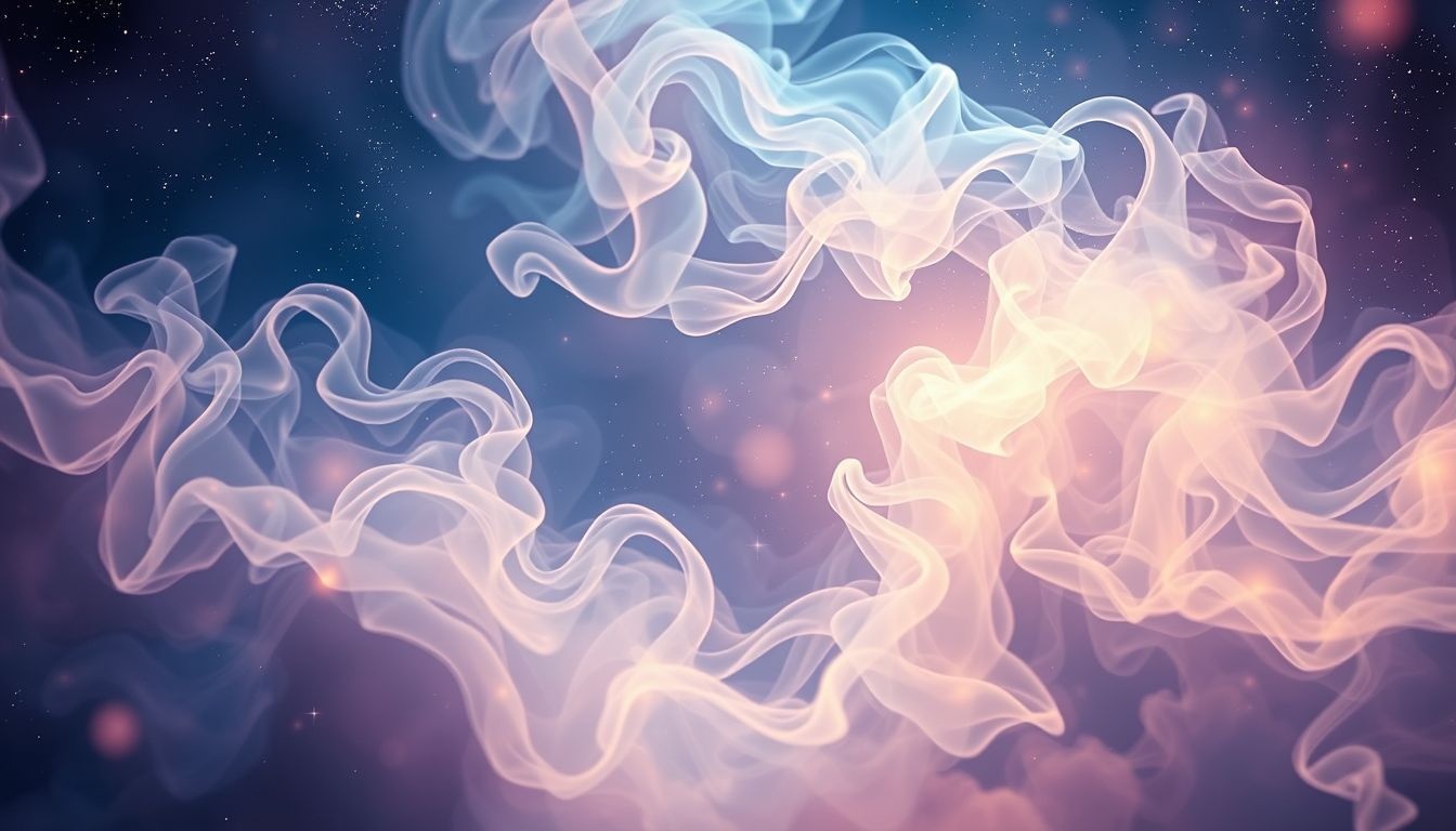 La fumée symbolise l’éphémère et le changement intérieur profond.