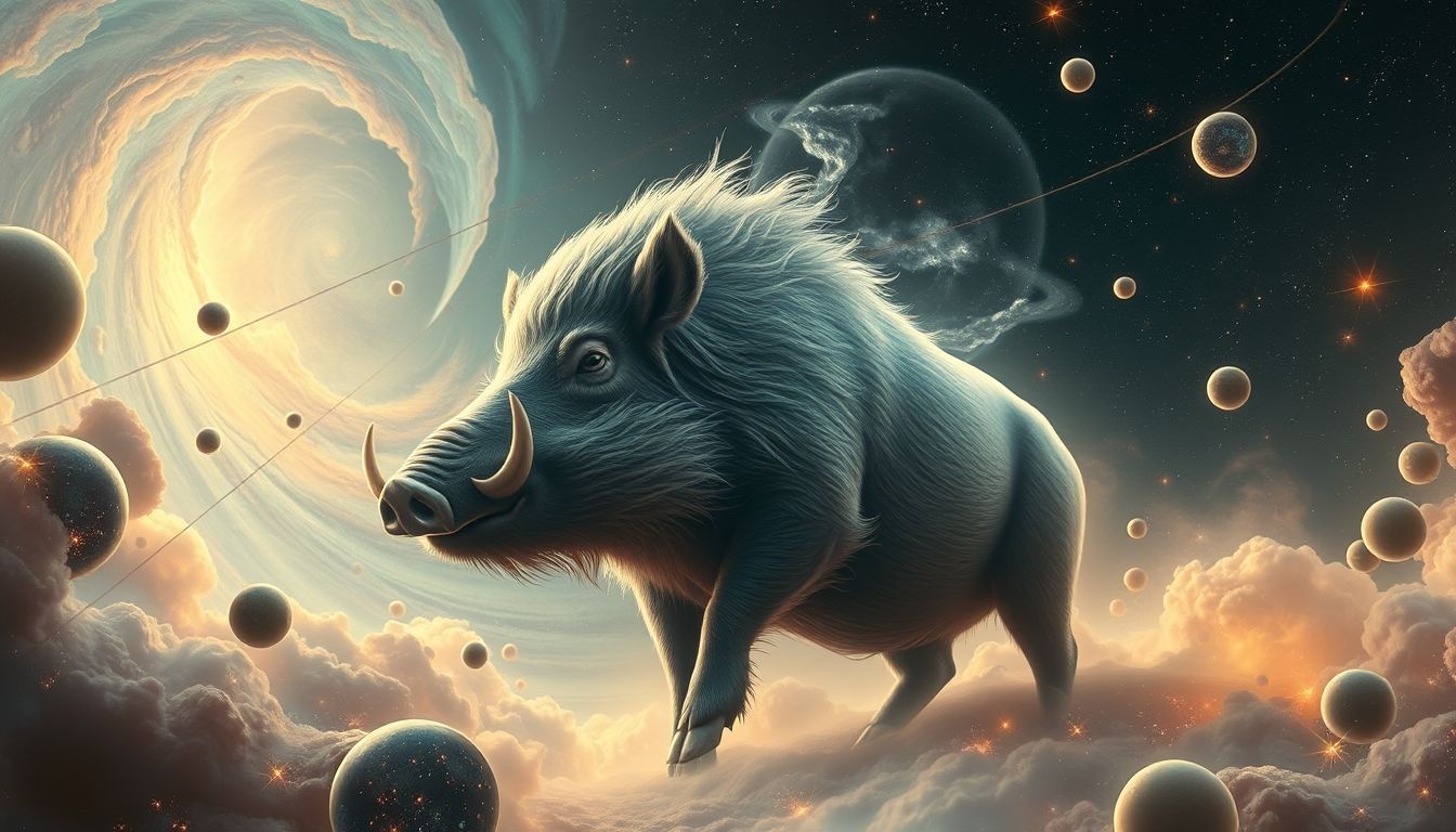 Rêver d'une truie géante symbolise souvent une influence envahissante.