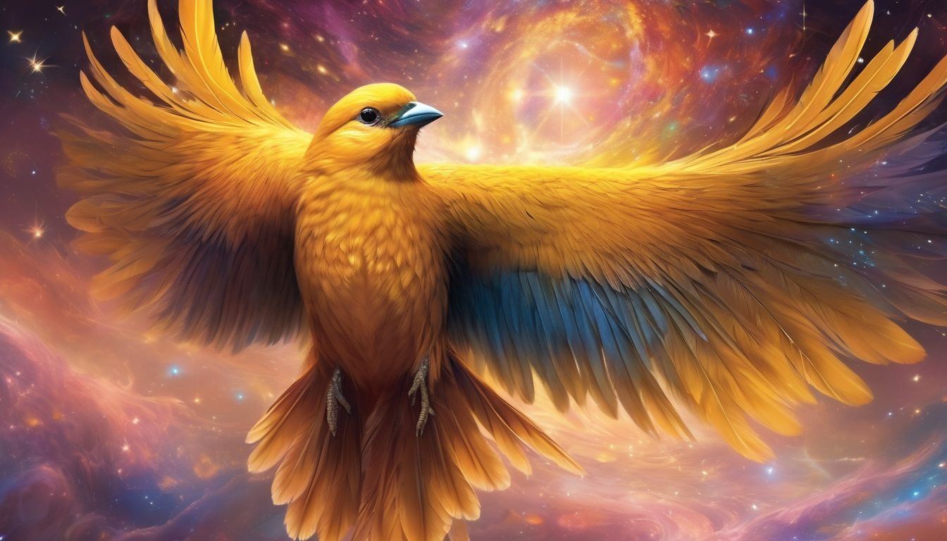 Un canari qui vole symbolise la quête intense de liberté personnelle.