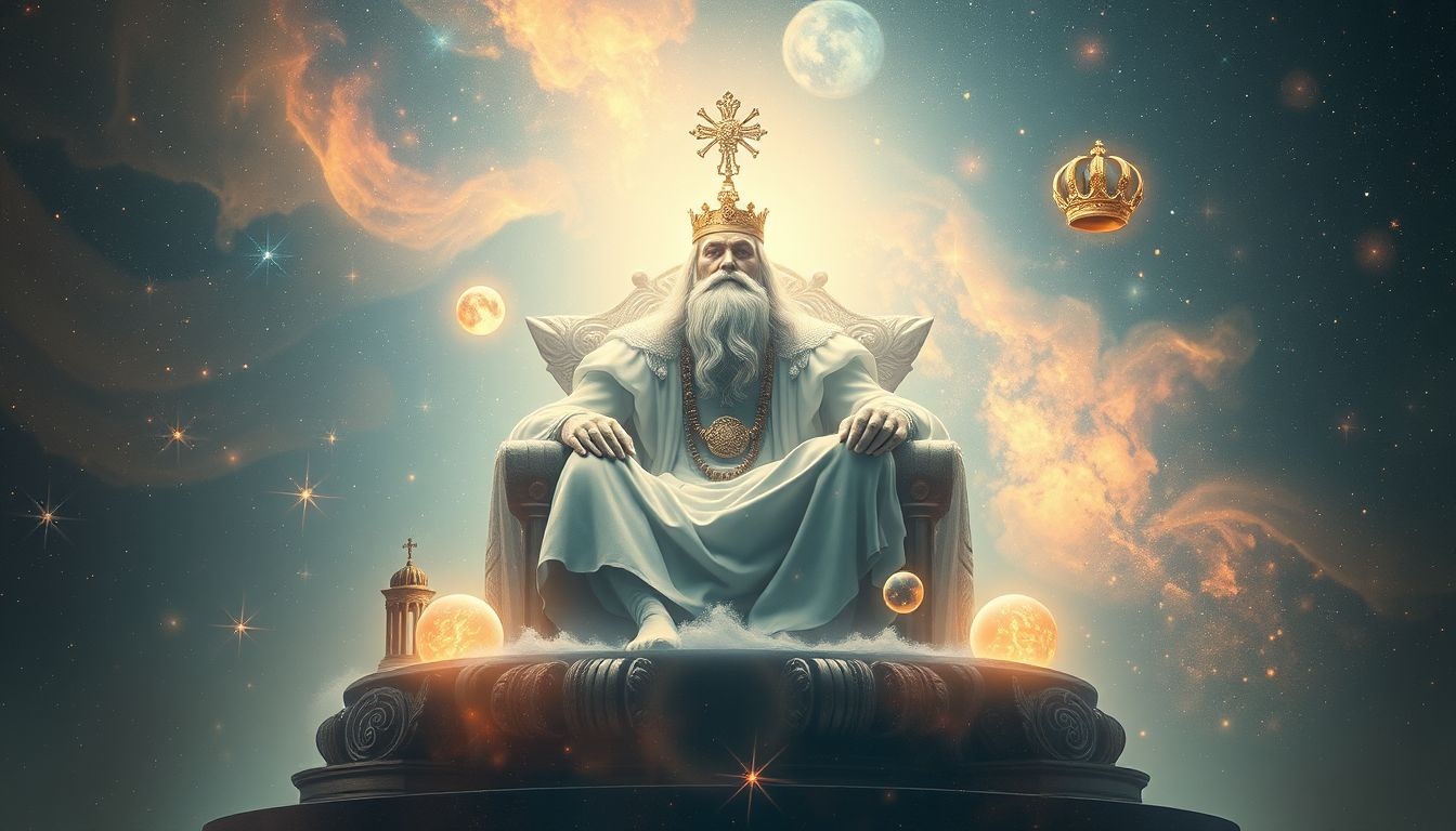 Le vieillard roi symbolise sagesse, autorité et responsabilité suprême.