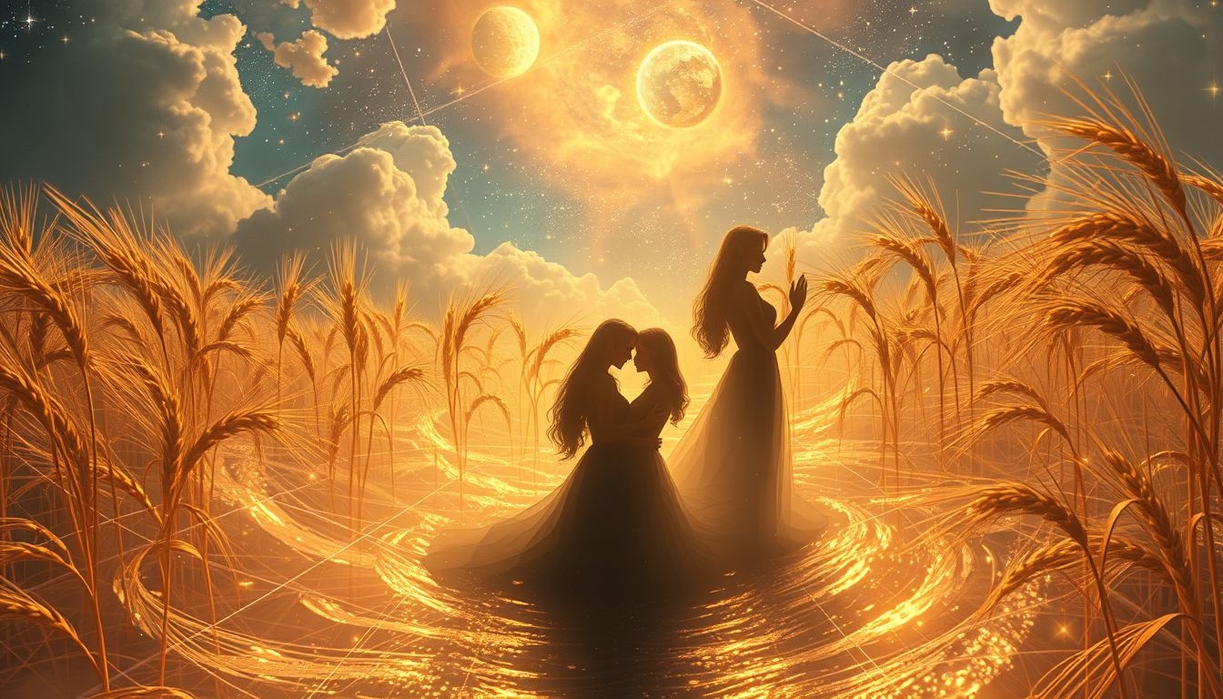 Voir des personnes dans un champ de seigle symbolise l'unité sociale.