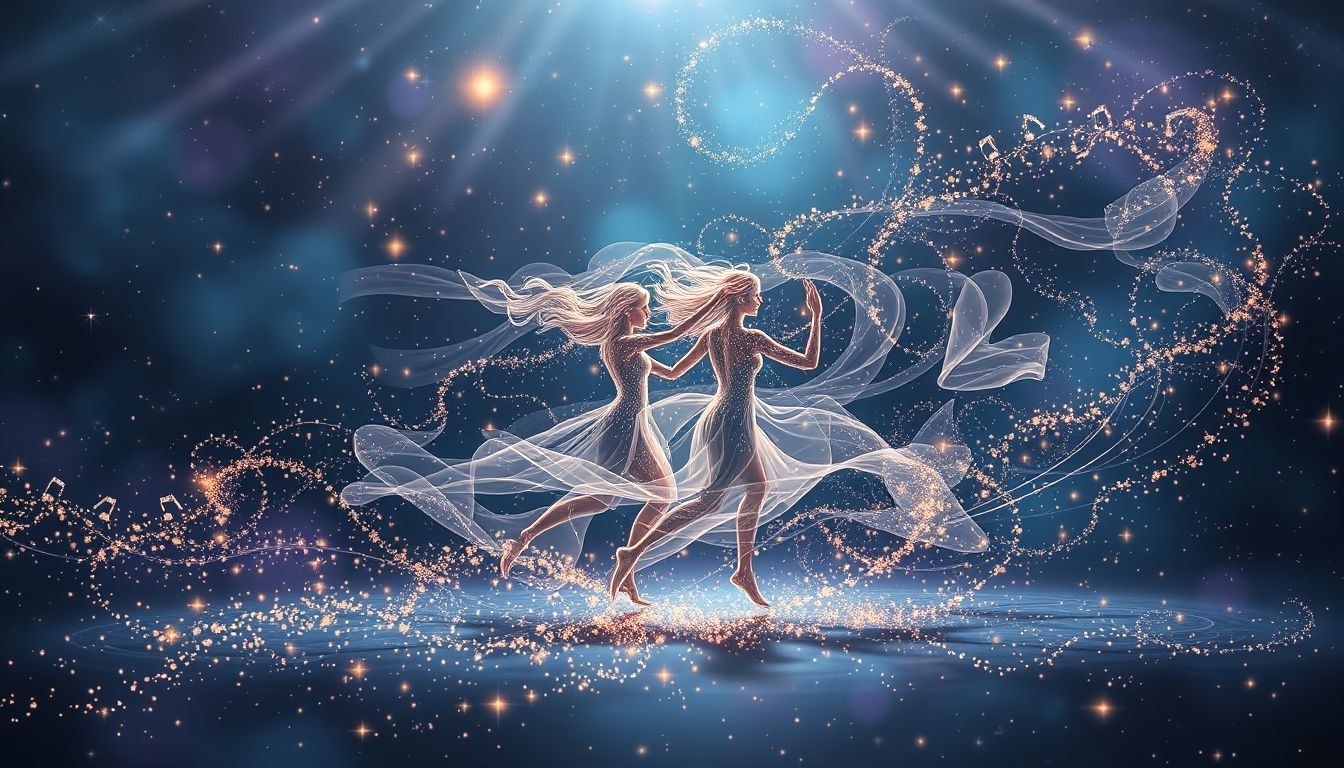 La danse en ligne symbolise l'harmonie sociale et la joie partagée.