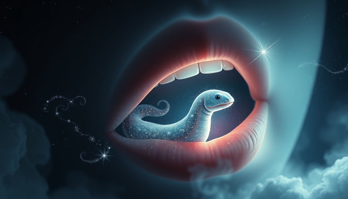 Rêver d'une limace en bouche révèle des paroles étouffées.