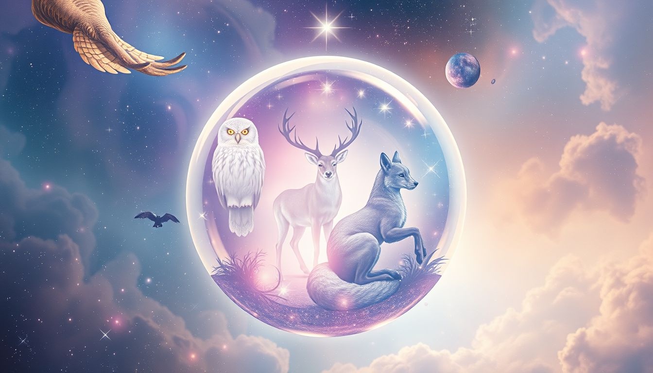 Les animaux autour du dôme symbolisent protection et instinct intérieur.