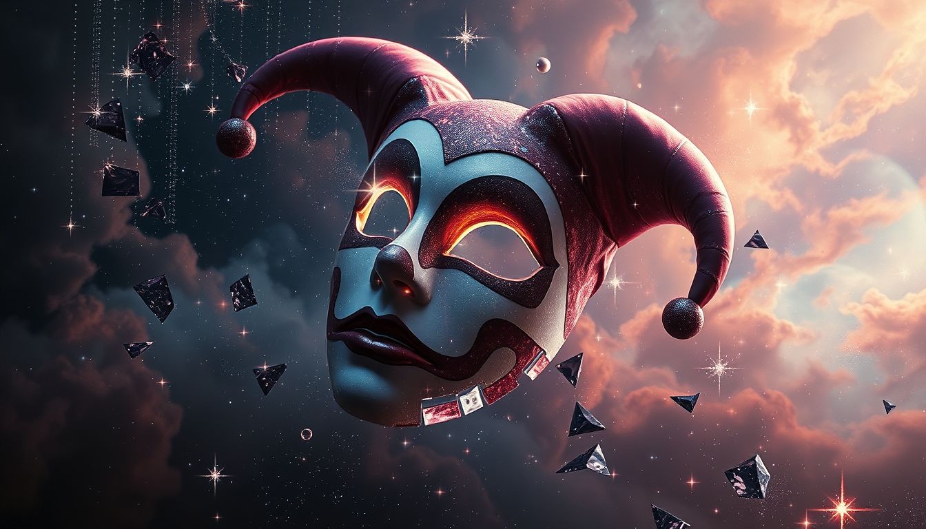 Le masque d’Arlequin révèle souvent des vérités cachées du rêve.