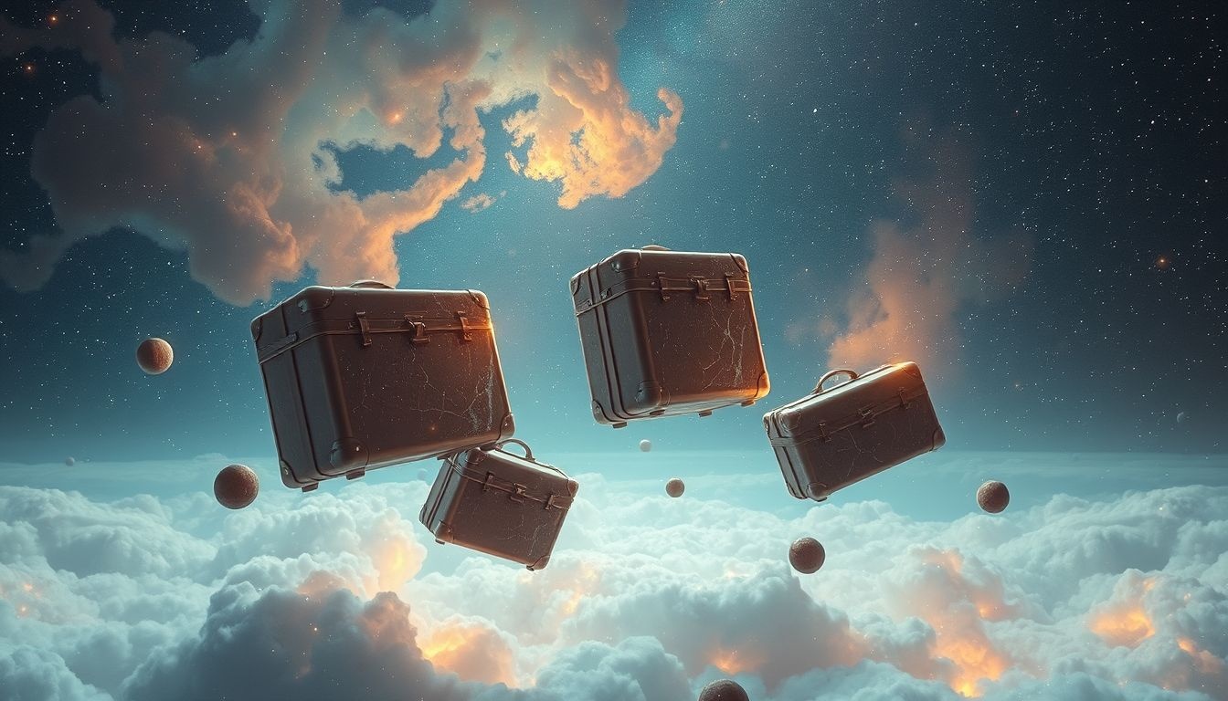 Les bagages endommagés symbolisent souvent des vulnérabilités personnelles cachées.