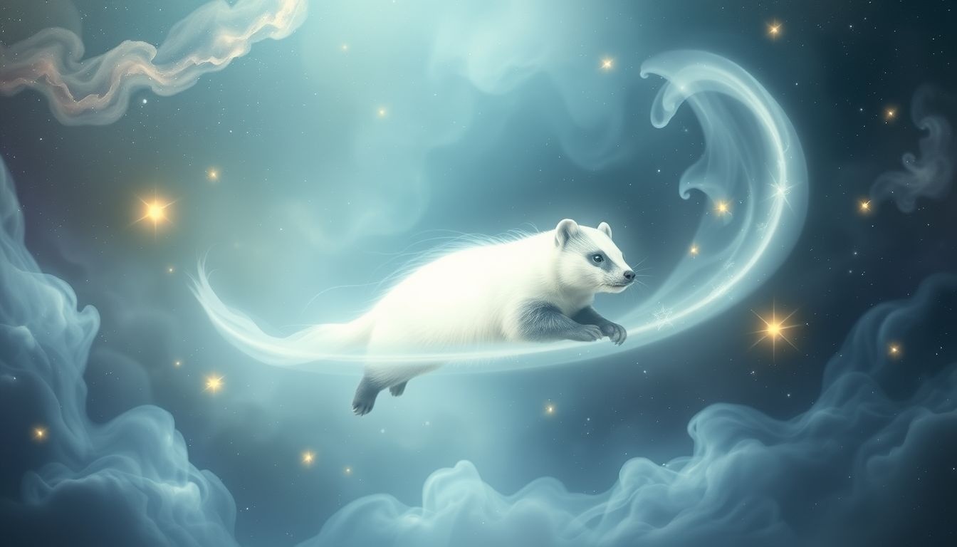 Le blaireau blanc symbolise la pureté et la sagesse intérieure.