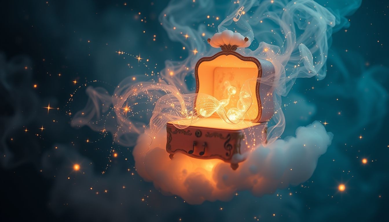 La boîte à musique éveille souvenirs enfouis et émotions oubliées.