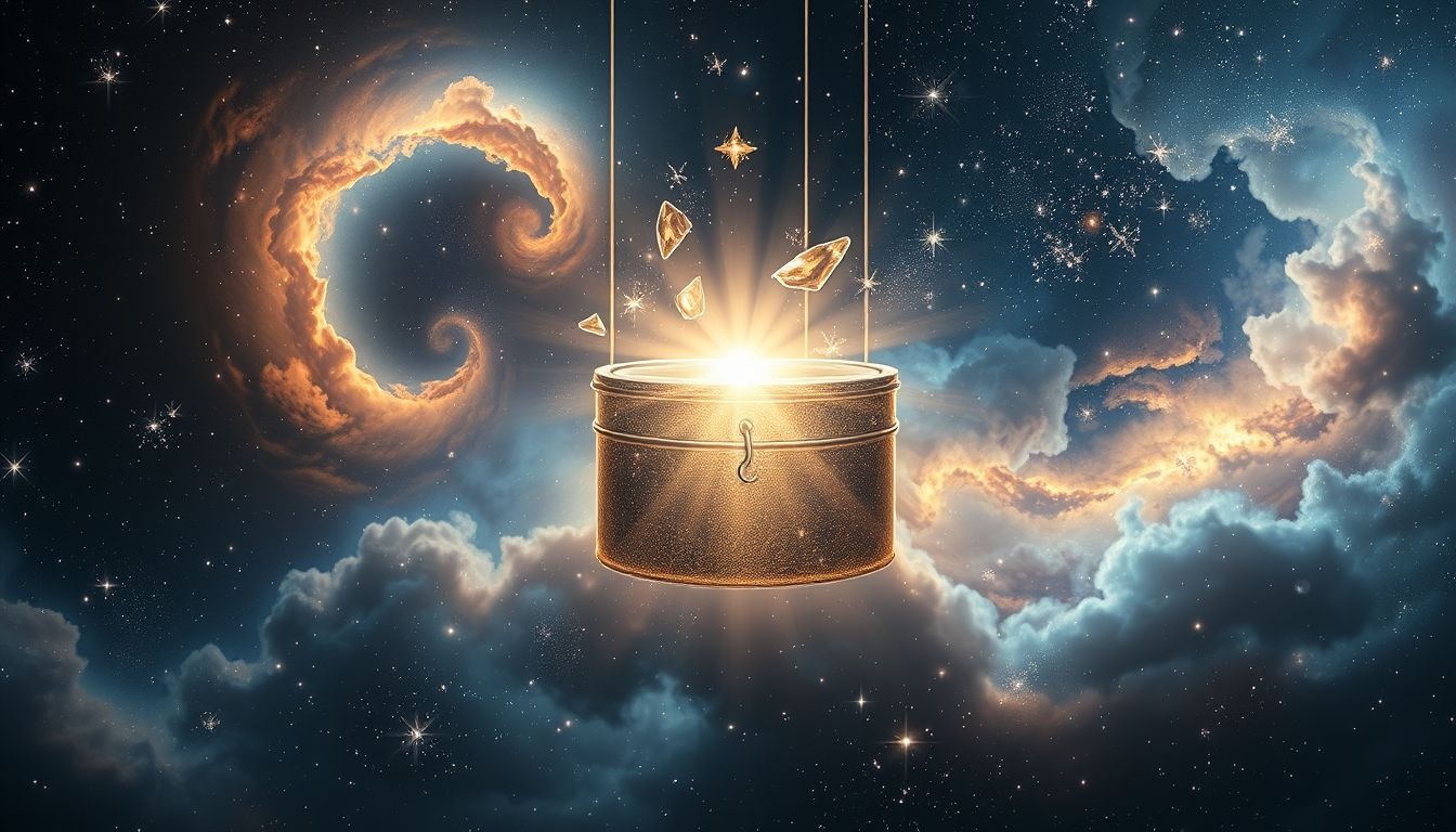 La boîte en métal symbolise la protection solide des souvenirs précieux.