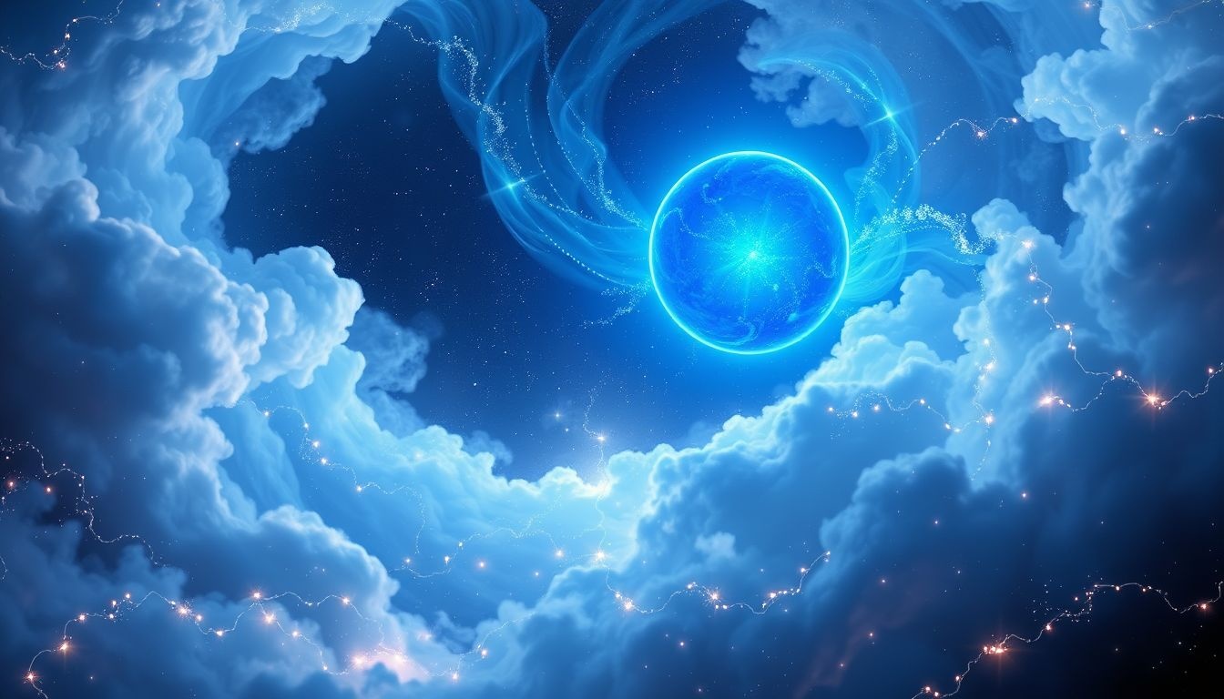 Le brillant bleu symbolise la paix intérieure et l'expression claire.