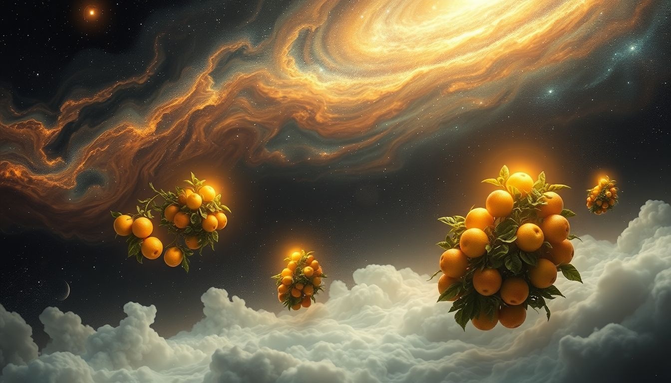 Les buissons fruitiers symbolisent récolte fructueuse et succès mérité.