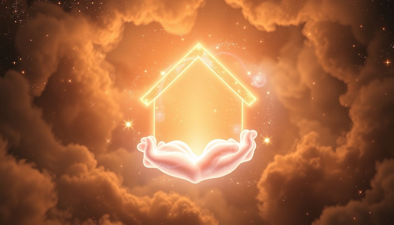 Un candélabre illumine la maison, renforçant sécurité et harmonie.