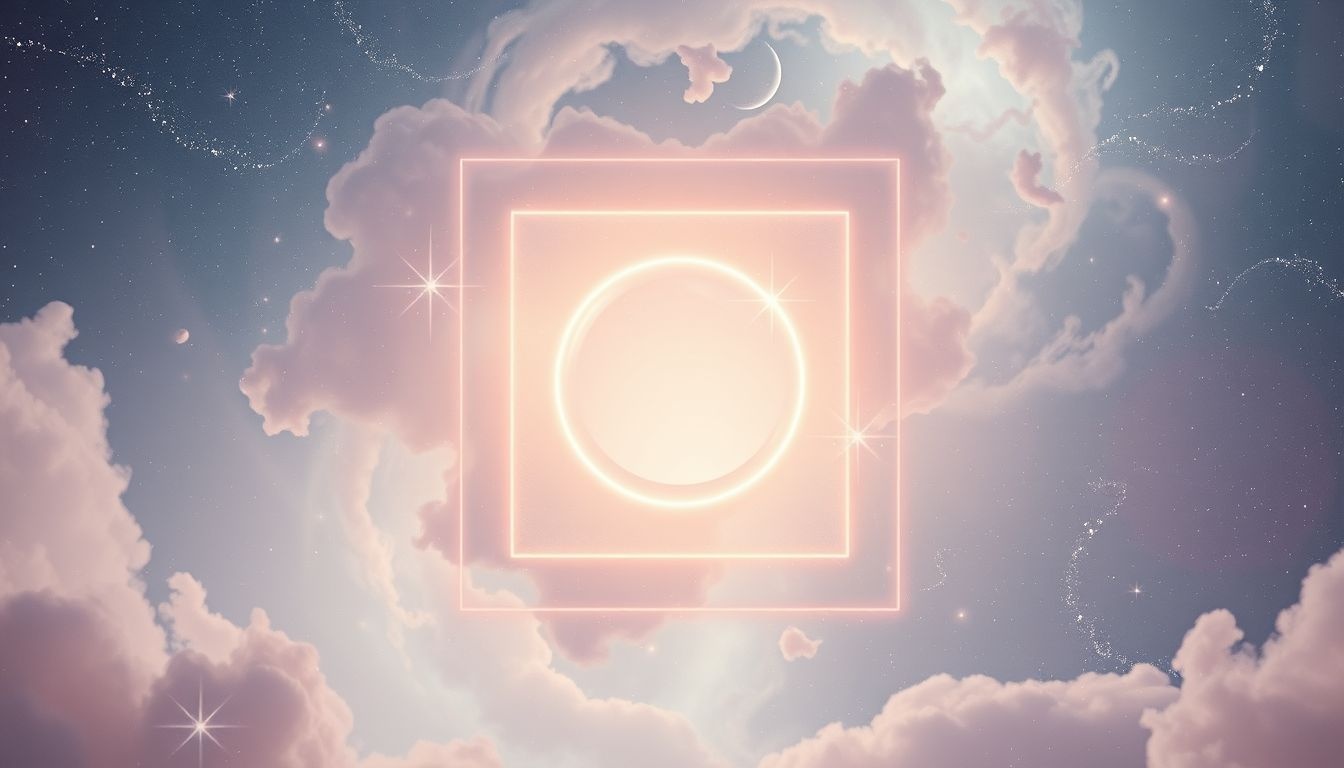 Le cercle dans un carré symbolise harmonie entre ordre et liberté.