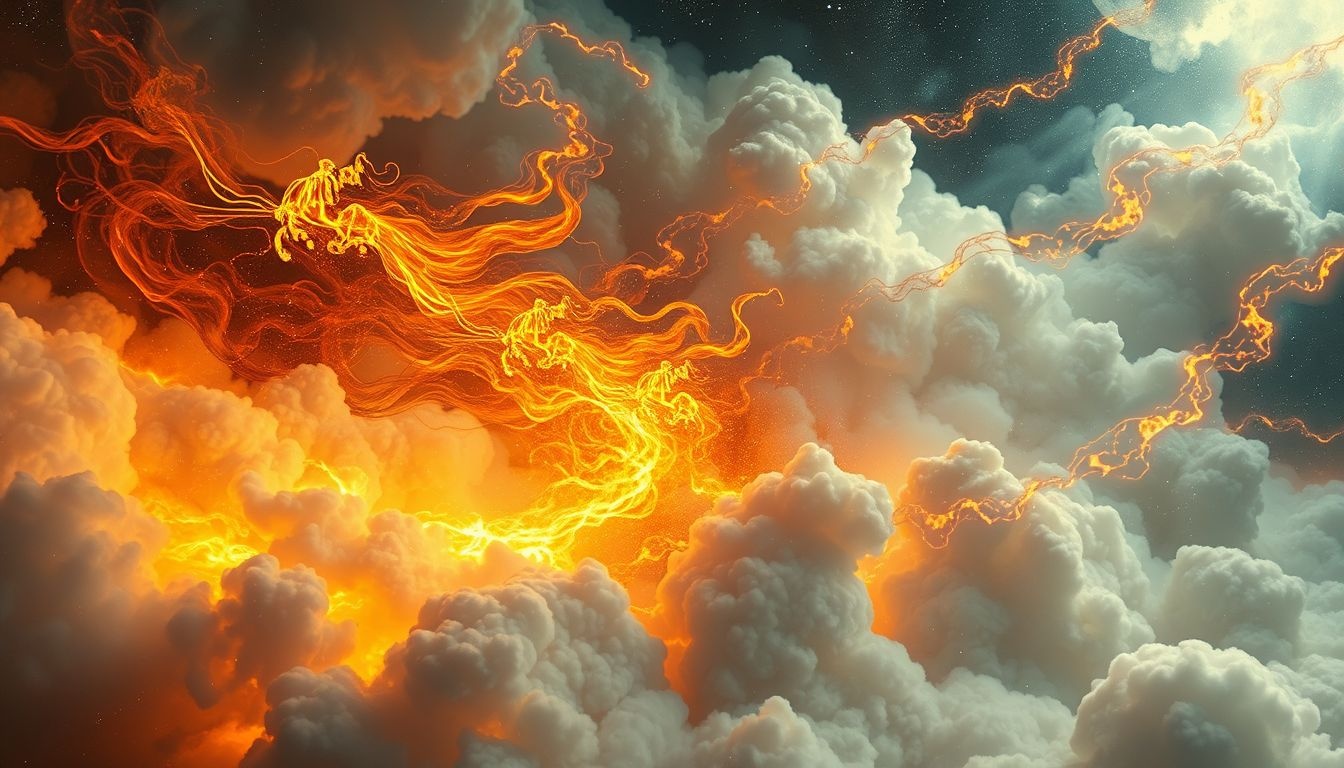 Le chariot en feu symbolise destruction, transformation et purification intérieure.