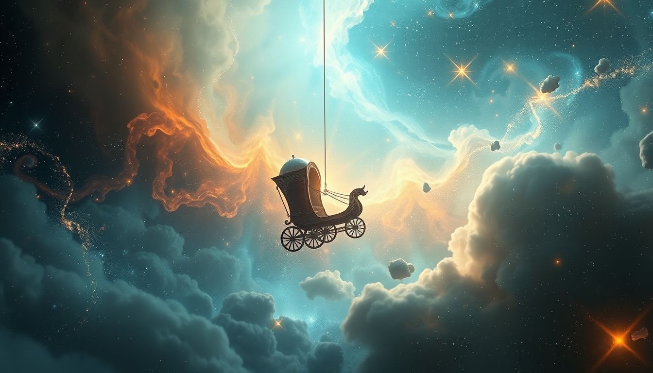 Un chariot vide symbolise souvent un potentiel encore non réalisé.