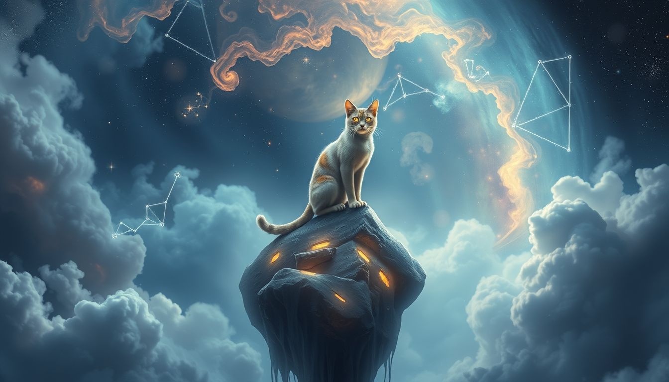 Rêver d’un chat mâle dans un lieu inconnu symbolise l’inconnu intrigant.