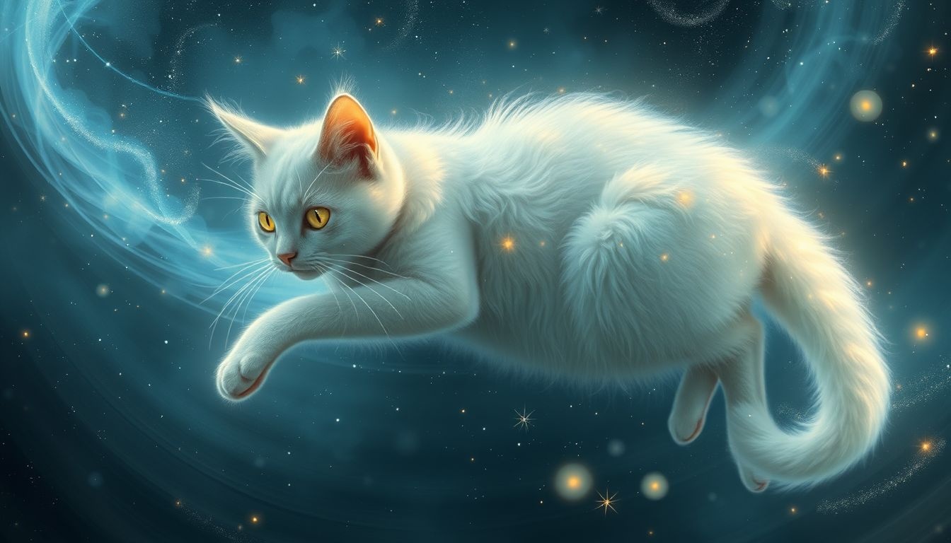 Un chat mâle qui miaule symbolise souvent un appel à l'attention.