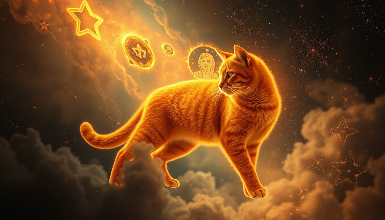 Rêver d’un chat mâle roux symbolise souvent la passion cachée.