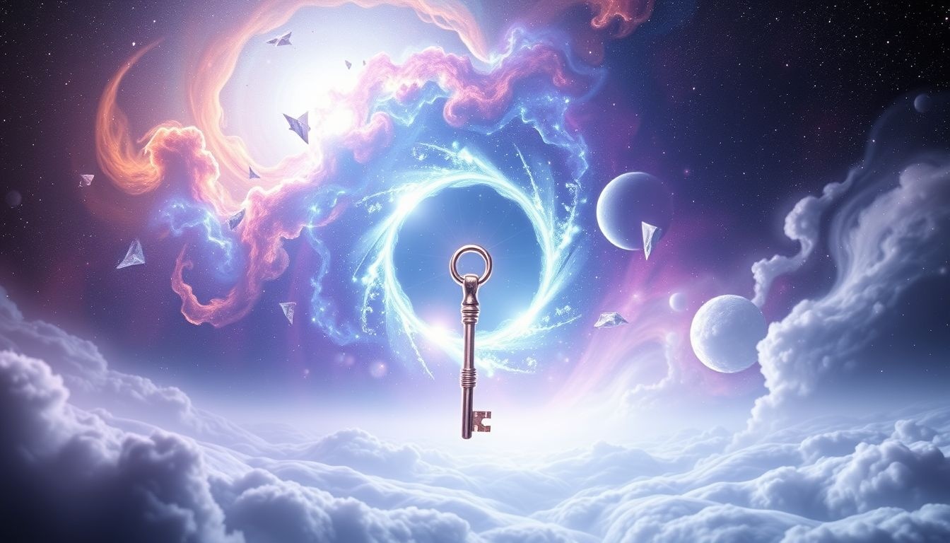 La clef dans une serrure symbolise l’attente d’une nouvelle chance.