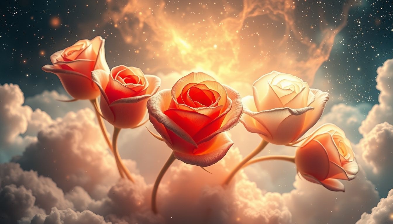 Les boutons de rose rouges symbolisent passion et amour intense en rêve.