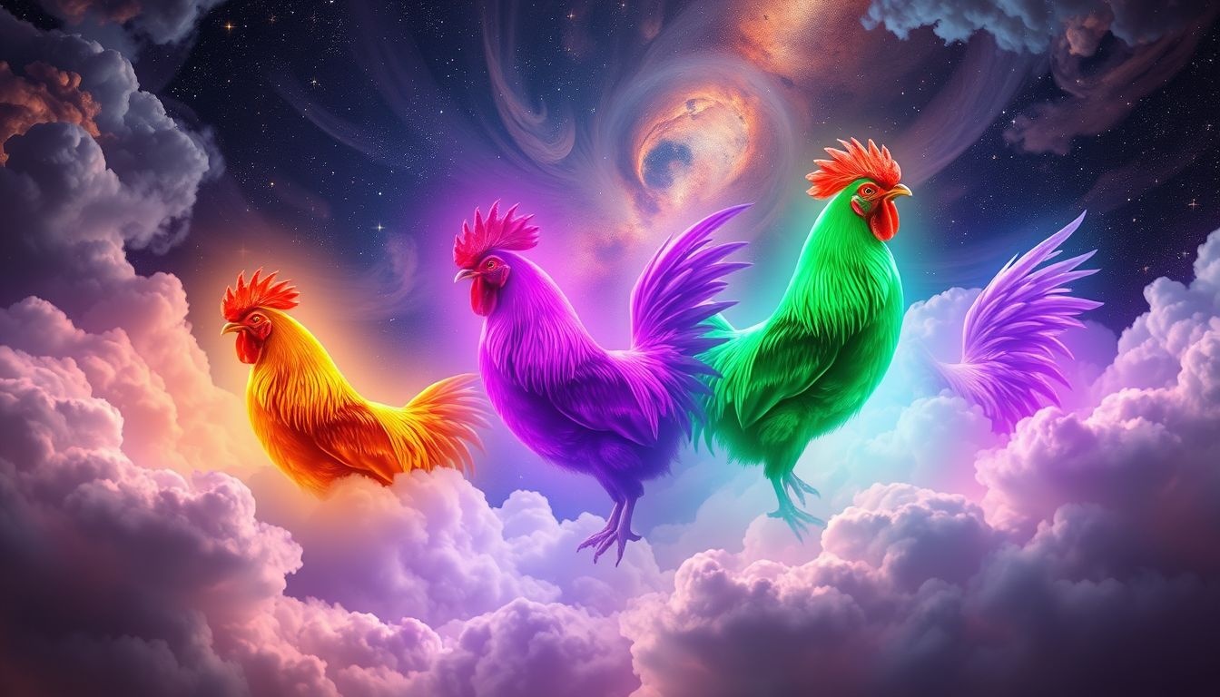 La crête rouge symbolise la passion et l'énergie dans les rêves.