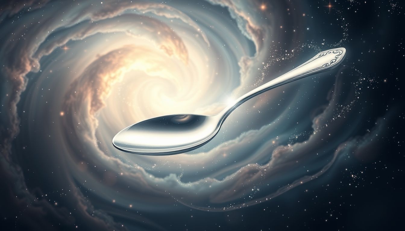 Rêver d'une cuillère en argent symbolise richesse et prestige social.