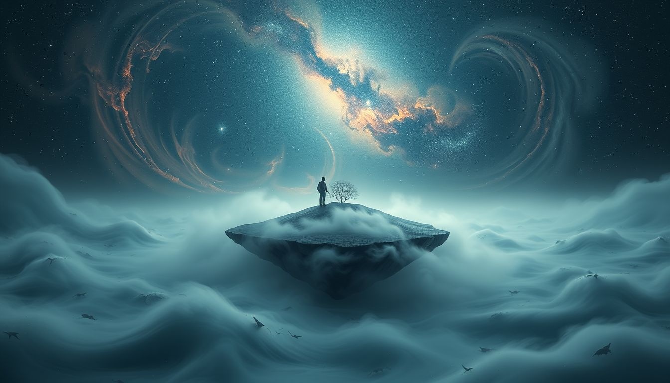 Le débarquement sur une île déserte symbolise souvent l'introspection profonde.