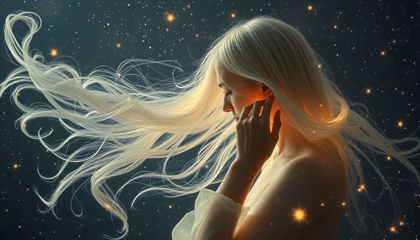 Rêver de dépeigner ses cheveux symbolise souvent une libération émotionnelle.