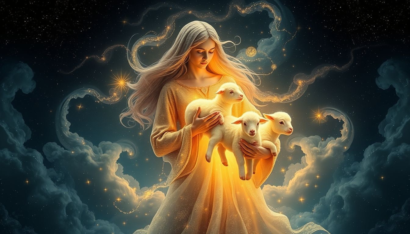 Rêver d'une bergère symbolise souvent la protection et la guidance.