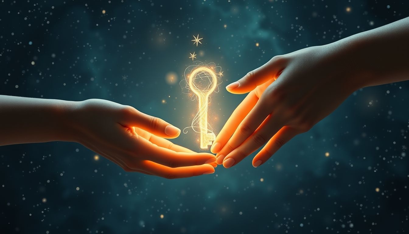 Donner une clef symbolise confiance, partage et lien profond.