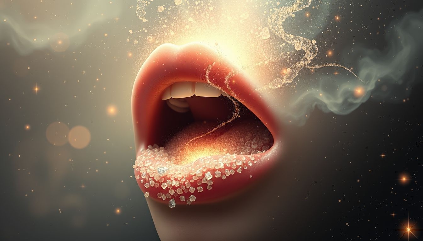 Avoir du gravier dans la bouche symbolise des secrets tus.