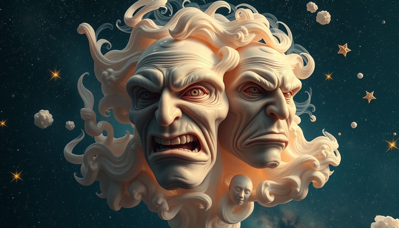 Les grimaces dans les rêves symbolisent souvent le mépris et la moquerie.