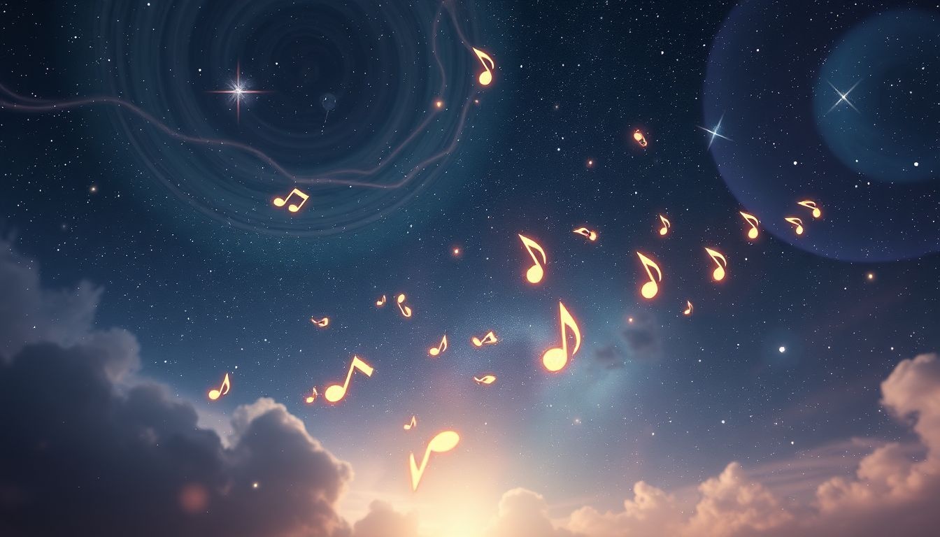 Une musique brusquement interrompue symbolise un changement soudain émotionnel.