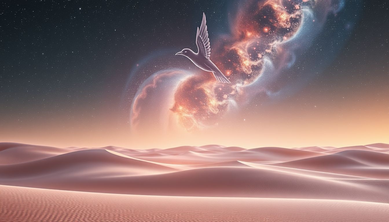 Rêver d'une uraca dans le désert symbolise solitude et résilience.