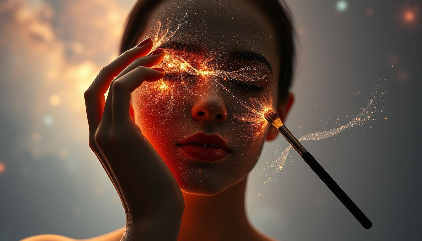 Se maquiller en rêve révèle souvent un désir de dissimulation.