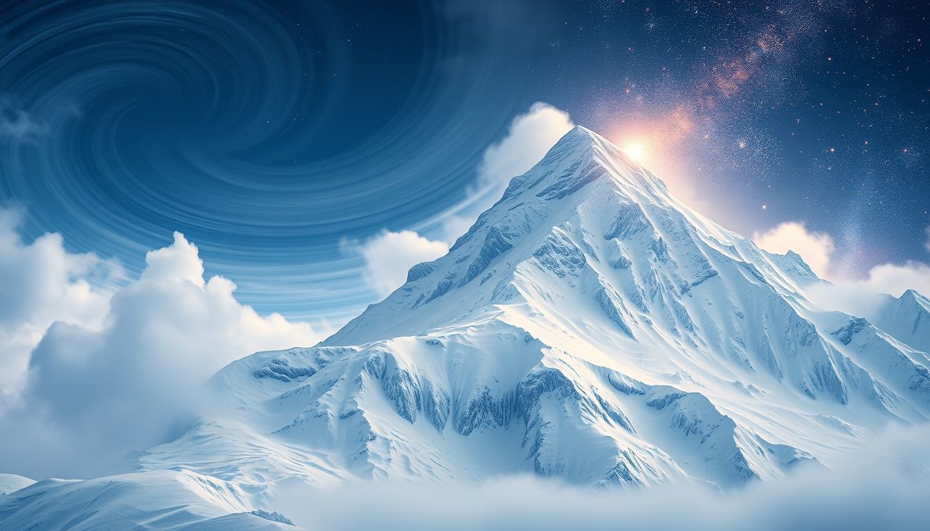 Voir une montagne enneigée symbolise un défi spirituel imminent.