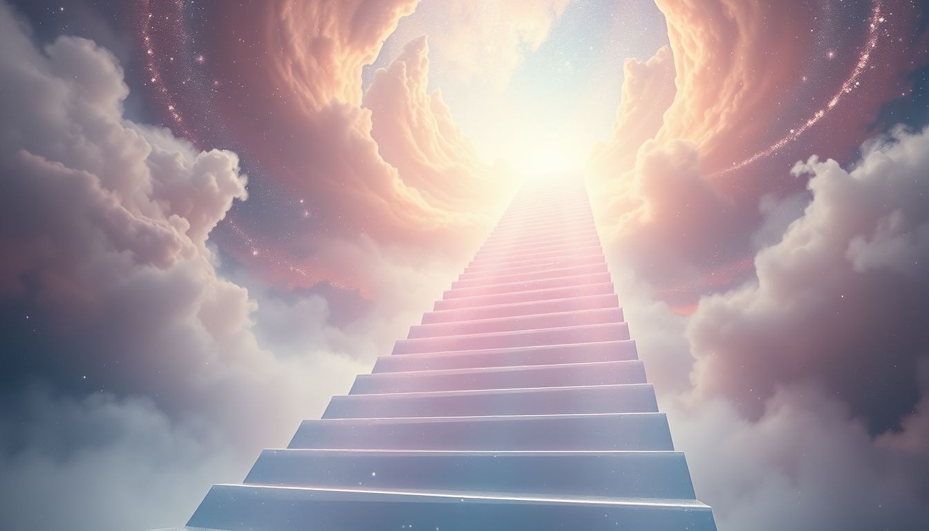 Épousseter des escaliers symbolise un progrès vers un but.