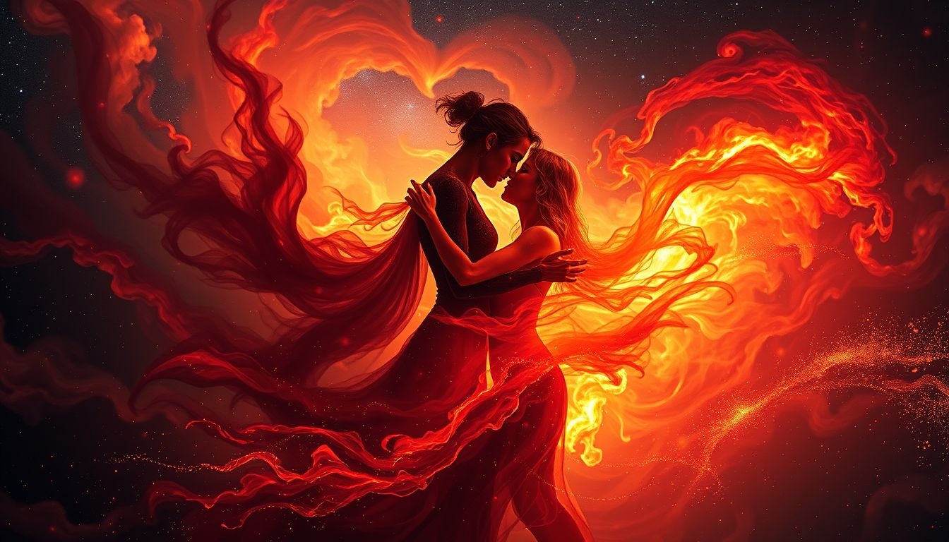 Rêver d’amour passionnel révèle un désir intense et irrésistible.