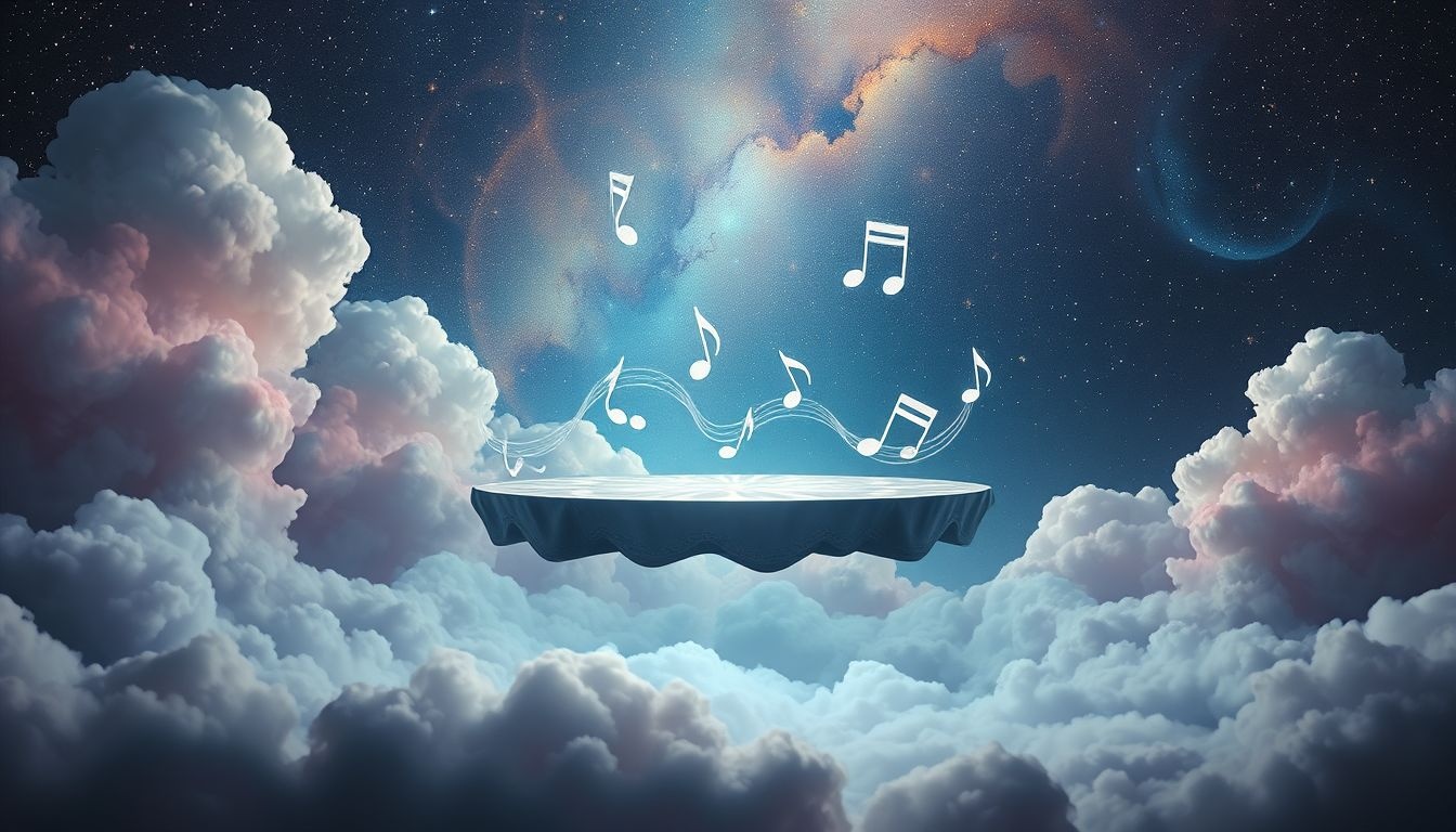 Rêver de mettre la table avec musique symbolise l’harmonie familiale.