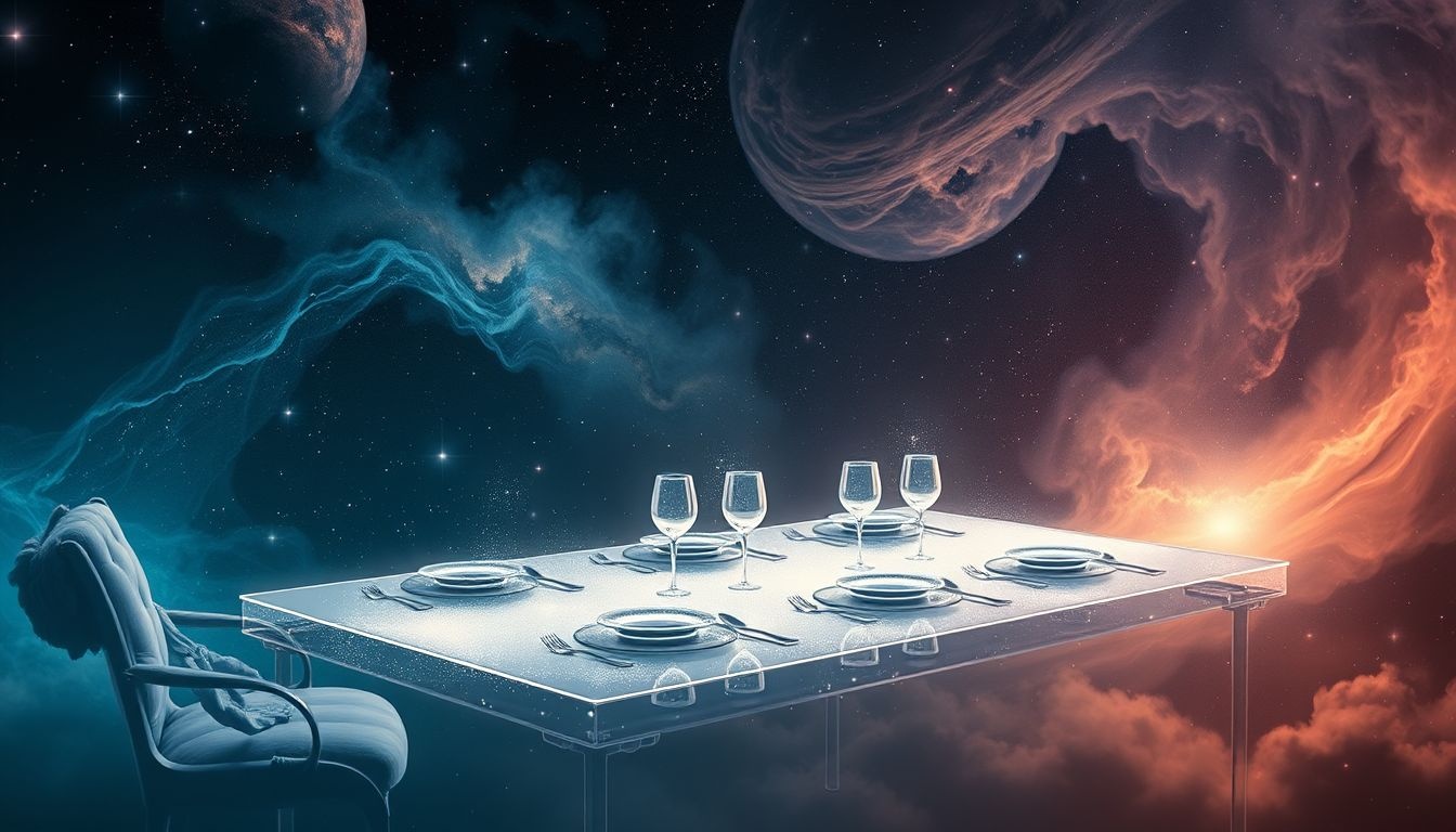 Rêver de mettre la table ailleurs symbolise souvent un changement imminent.