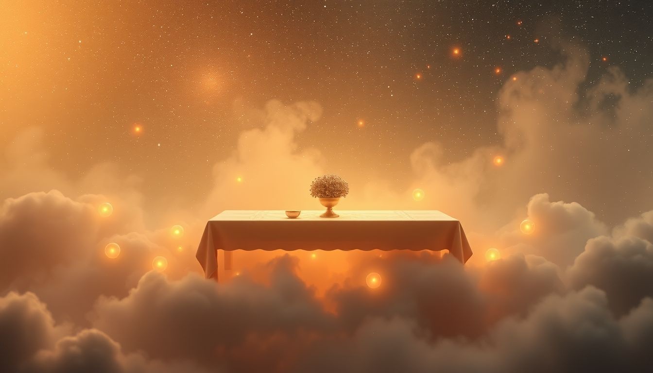 Rêver de mettre la table symbolise souvent l'harmonie familiale à venir.