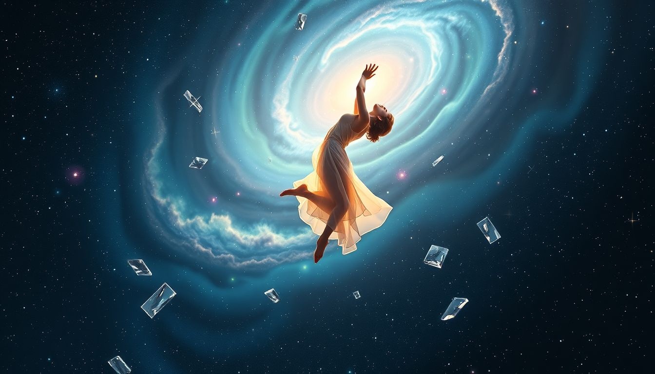 Le saut arrière symbolise souvent un retour sur soi et doute.