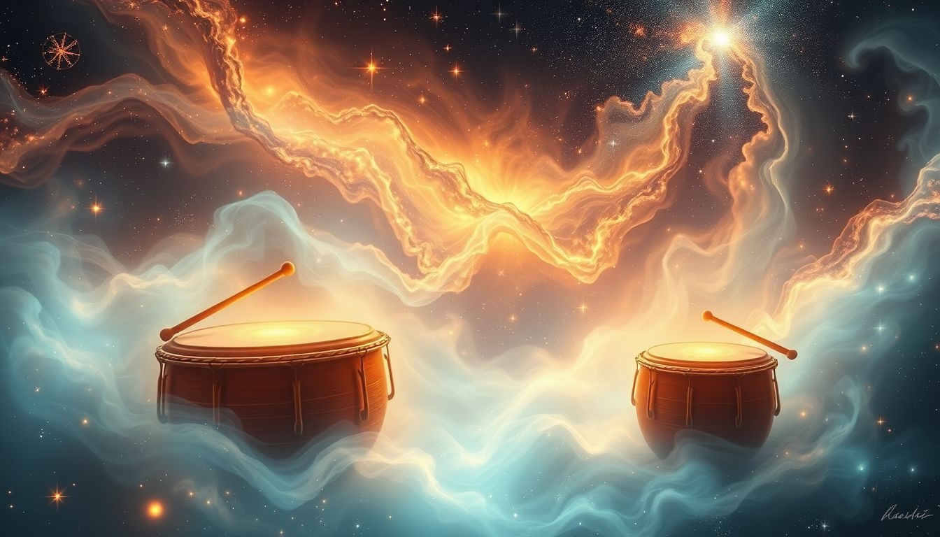 Rêver de percussions symbolise souvent une énergie et un rythme intérieur.