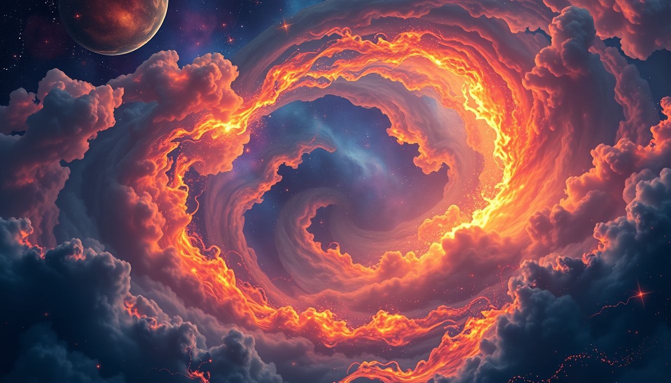 Un feu de forge maîtrisé symbolise la transformation contrôlée et la créativité.