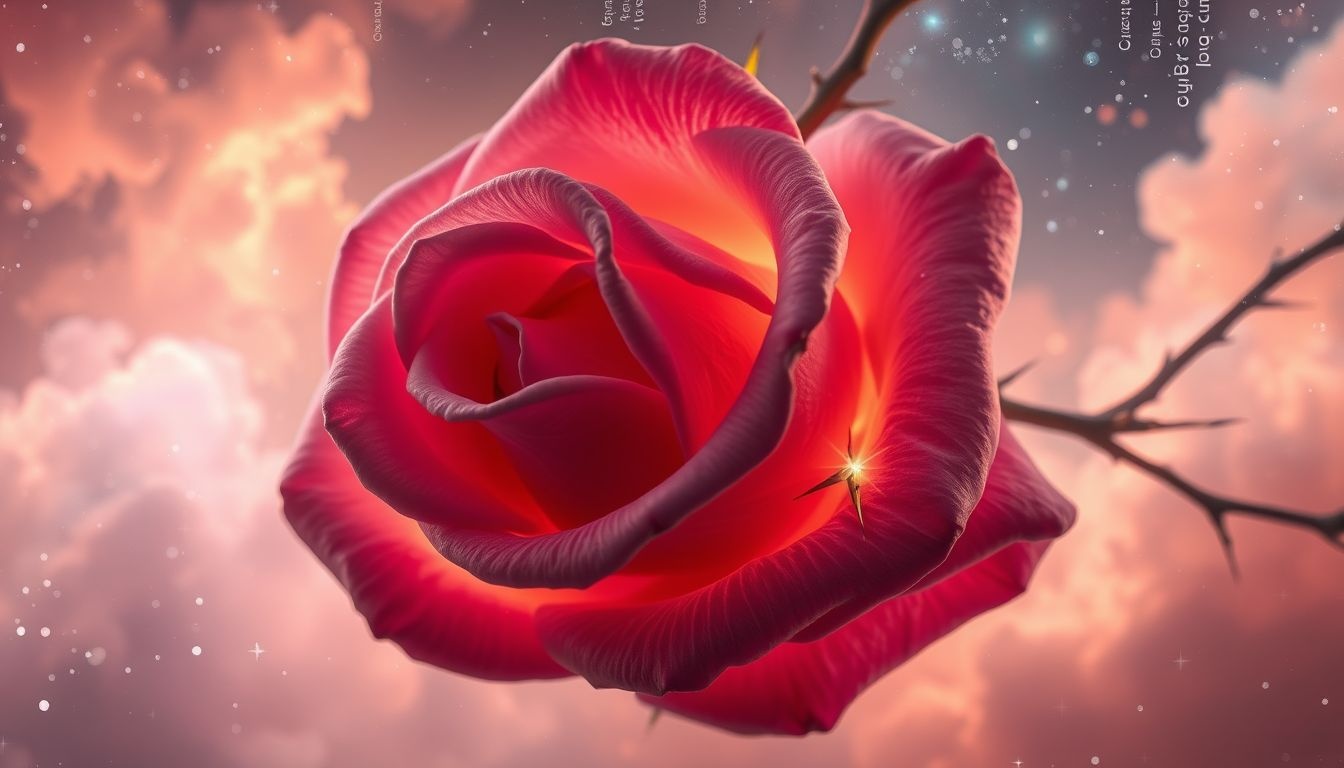 L'épine symbolise la protection mêlée à la beauté fragile.