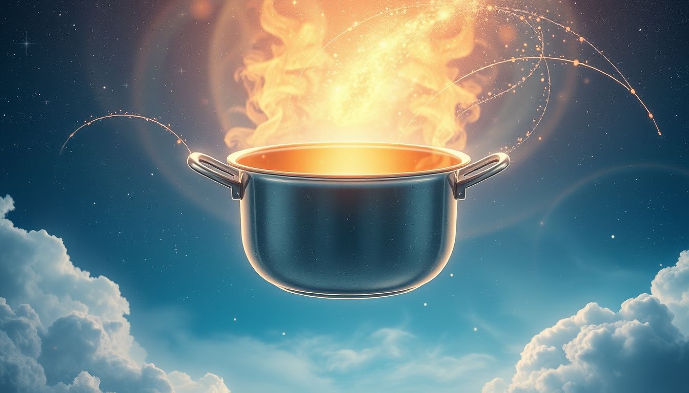 La casserole en acier inoxydable symbolise l'efficacité et la longévité.