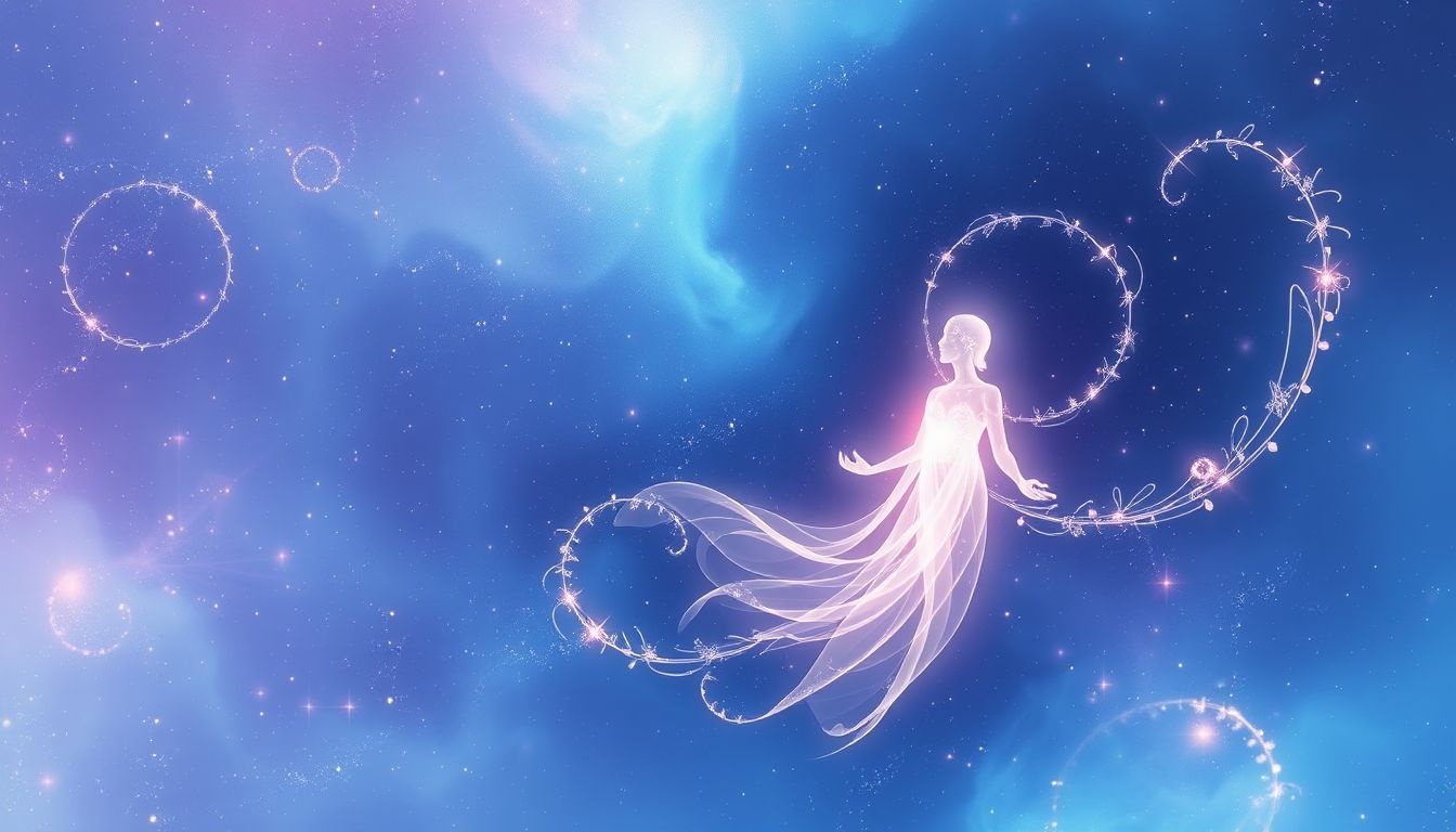 La lumière astrale symbolise l’éveil et l’élévation spirituelle intérieure.