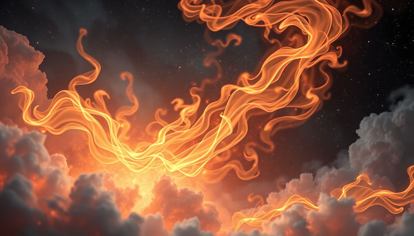 Le feu symbolise la transformation intense entre destruction et renaissance.