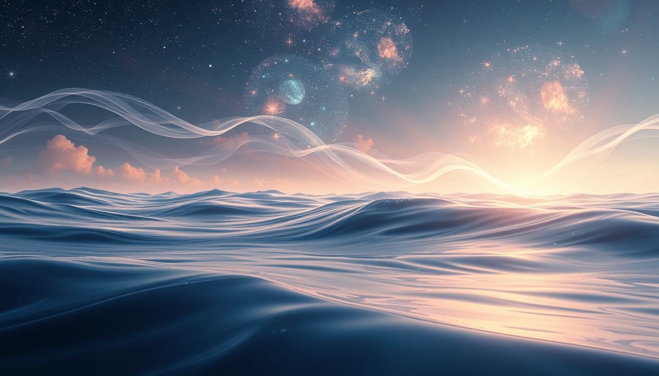 L'eau, ciel et vent reflètent les émotions profondes du rêveur.